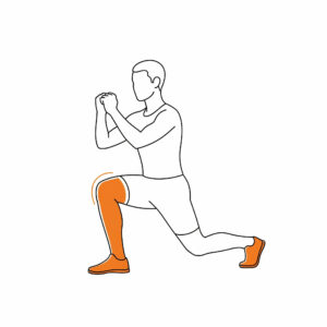 wykroki w przód (forward lunges)