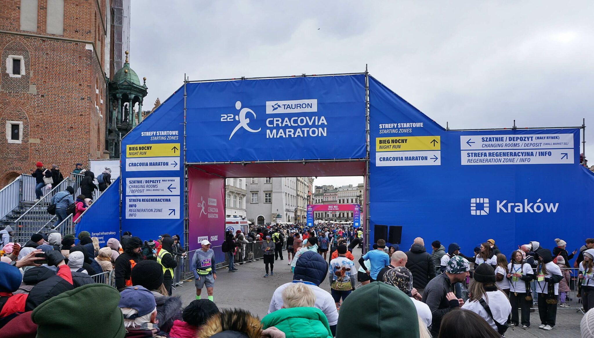 cracovia marathon linia mety